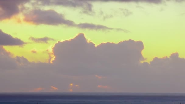 Tempestade Épica Nuvens Tropicais Pôr Sol Timelapse Imagens Alta Qualidade — Vídeo de Stock