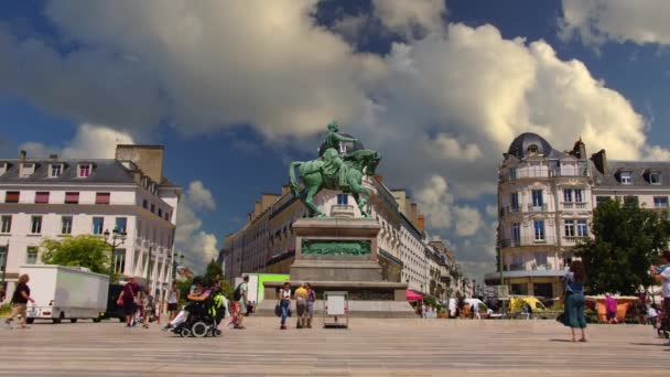 Orleans France July 2022 Summer Day Orleans City Time Lapse — Video