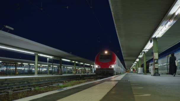 Paris France August 2022 Arrival Train Railway Station France People — Stock videók