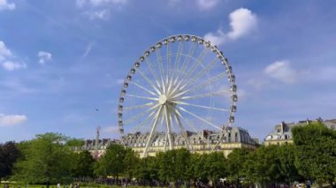 Paris, France, 30 july 2022: The Place de la Concorde is one of the major public squares in Paris, France. It is the largest square in the French capital. High quality 4k footage
