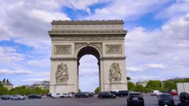 Paris, France, August 31, 2022: Footage of people walking famous places of Paris. It is a sunny summer day. Paris is the most visited city in the world. High quality 4k footage