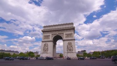 Paris, France, August 31, 2022: Footage of people walking famous places of Paris. It is a sunny summer day. Paris is the most visited city in the world. High quality 4k footage