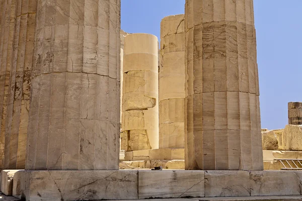 Glowing Pillars Of The Parthenon — Stock Photo, Image