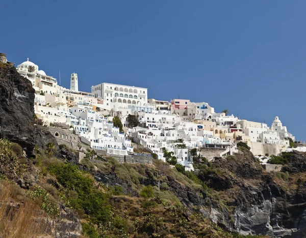 Vista de Thera em Santorini — Fotografia de Stock