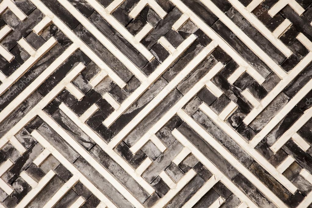 Korean Geometric Pattern In Wood