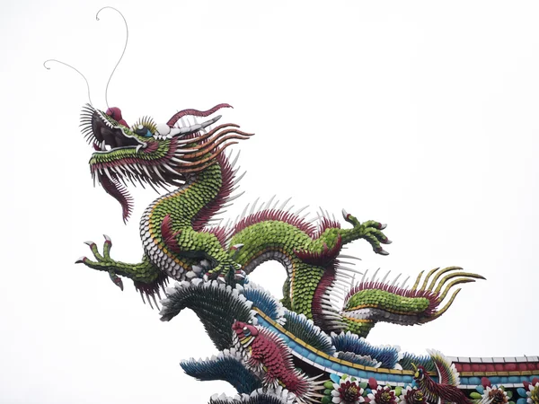 Dragón en el templo de Mengjia Longshan — Foto de Stock