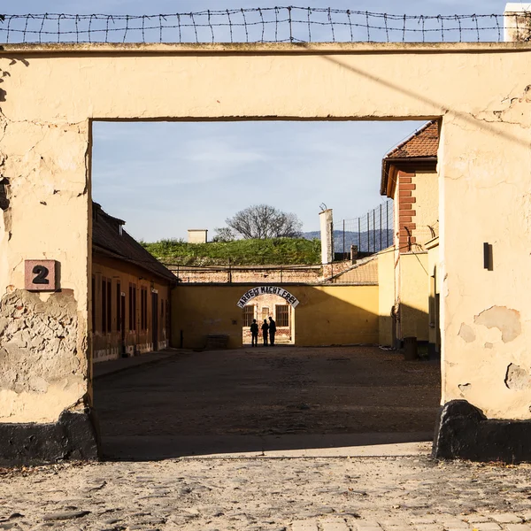 Cortile a Theresienstadt — Foto Stock