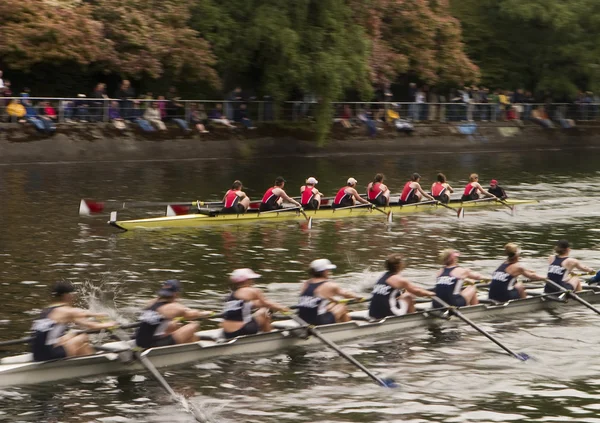 Racing boten op water — Stockfoto