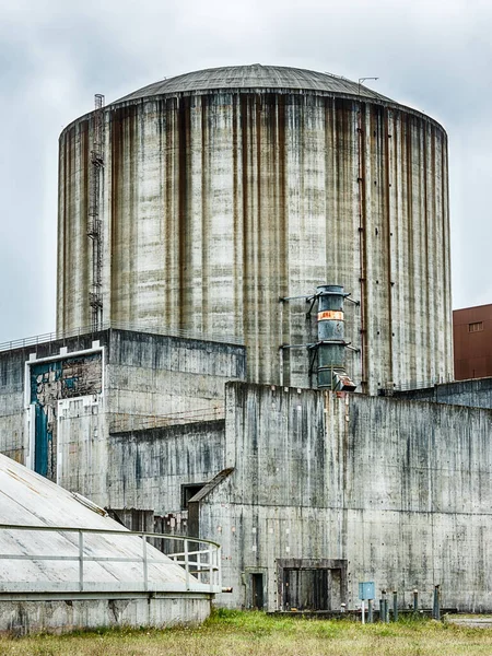 Buitenaanzicht Van Buitenkant Van Nucleaire Insluitingsfaciliteit Van Gemotballde Wppss Kerncentrale — Stockfoto