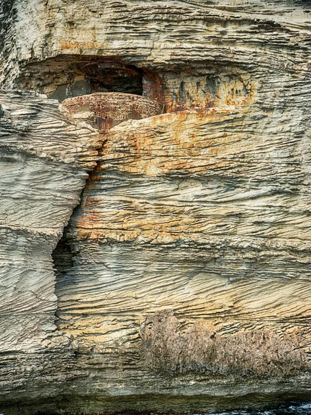 Les Vestiges Des Emplacements Canon Seconde Guerre Mondiale Sculptés Dans — Photo