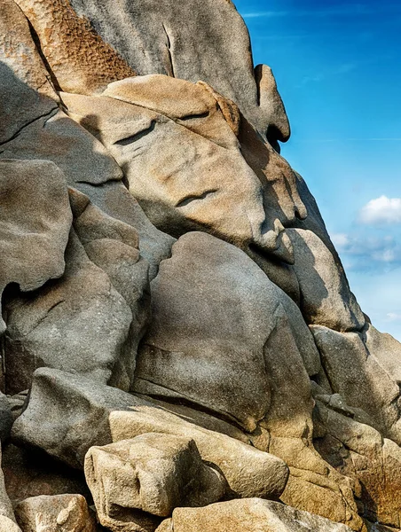 Una Cara Una Cabeza Pueden Ver Las Rocas Una Formación —  Fotos de Stock