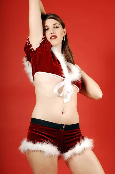 Santa szexi kis segítője — Stock Fotó