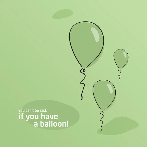 yeşil renkli. Balonlu Sepet