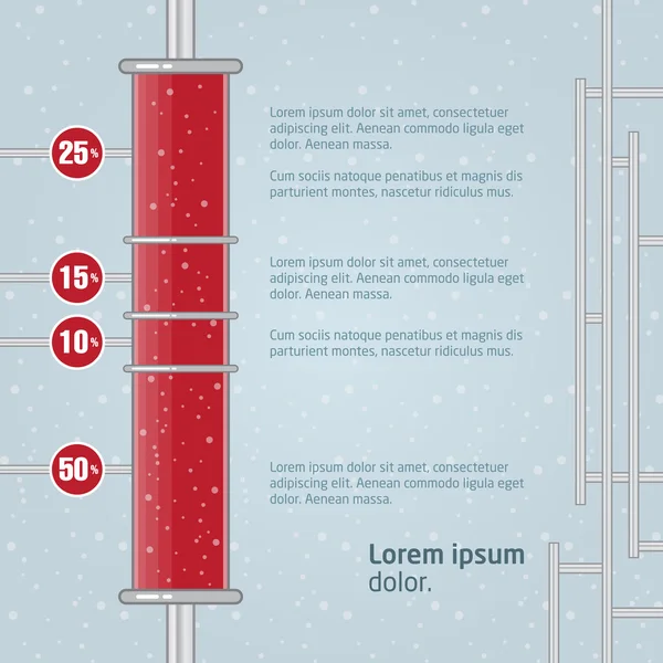 Diagram. vektor illustration för din Affärspresentation. — Stock vektor