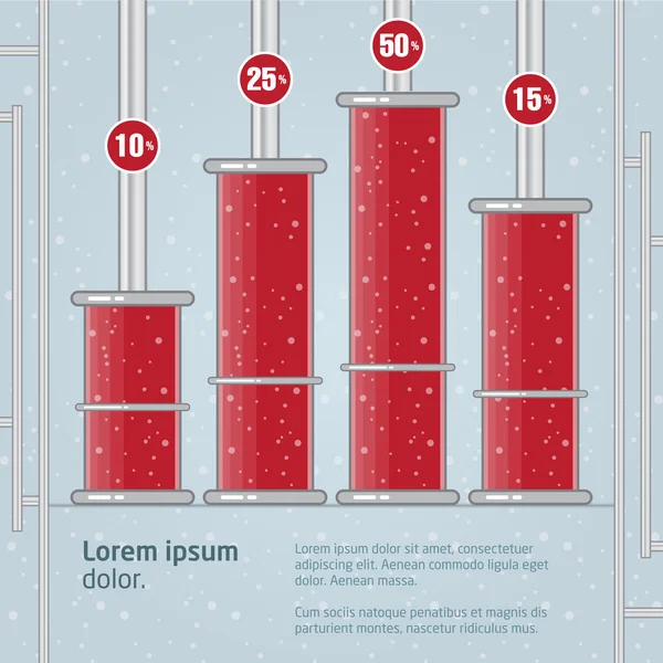 Diyagramı. iş tanıtımı için vektör çizim. — Stok Vektör