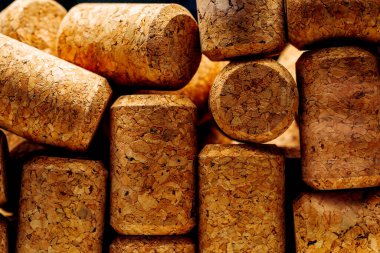 Şarap mantarları, arka plan olarak. Yüksek kalite fotoğrafçılık