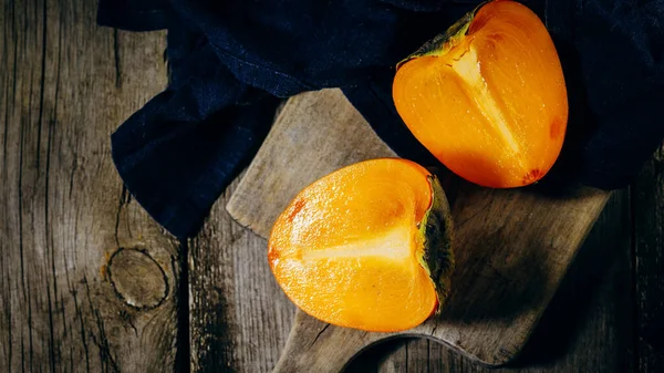오렌지 열매의 Persimmon 러시아 — 스톡 사진