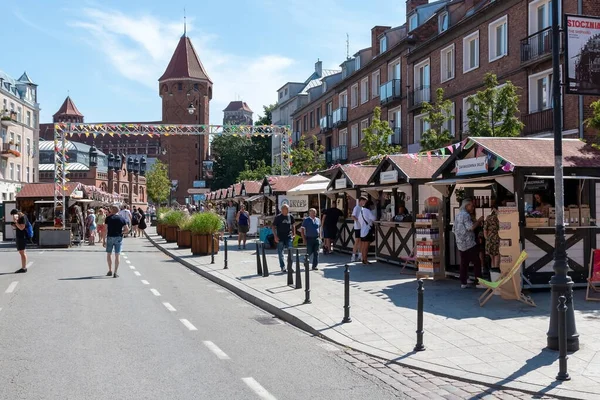 Gdansk Poland August 2022 Dominic Fair One Biggest Trade Cultural Imágenes de stock libres de derechos