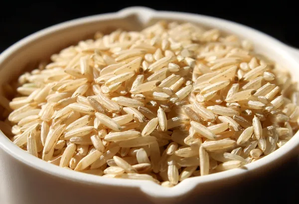 Vollkorn-brauner Reis — Stockfoto
