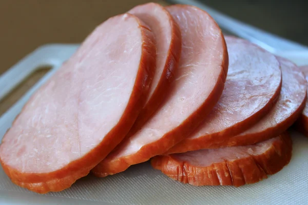 Ham Slices — Stock Photo, Image