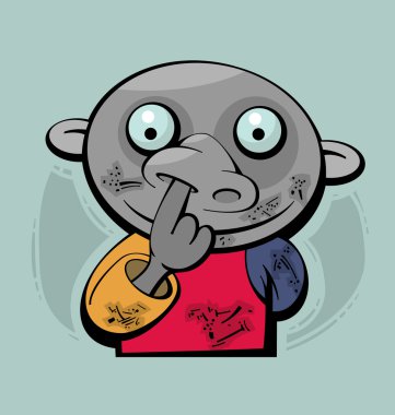 Picking Nose clipart