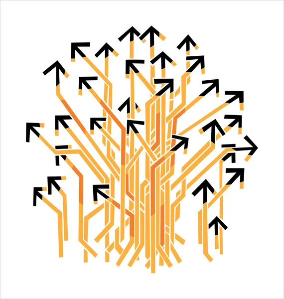 Beaucoup de flèches — Image vectorielle