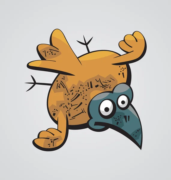 Tlustý pták — Stockový vektor