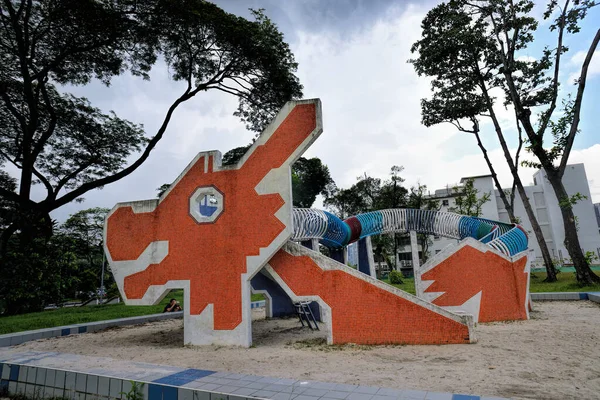 Singapur Mayo 2021 Parque Infantil Dragon Uno Los Más Antiguos —  Fotos de Stock