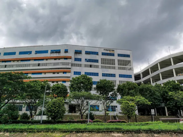 Sembawang Singapur Januar 2021 Tagesansicht Eines Industriegebäudes Aus Ahorn Liegt — Stockfoto