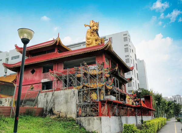Sembawang Singapore Styczeń 2021 Widok Dnia Sembawang God Wealth Temple — Zdjęcie stockowe