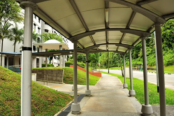 Singapore Ottobre 2020 Vista Giornaliera Del Corridoio Passerella Dell Area — Foto Stock