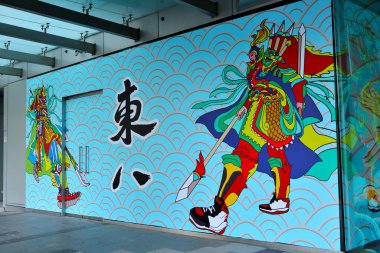 SINGAPORE - 20 Aralık 2020: Orchard Road, Singapur 'da 20 Aralık 2020' de alışveriş merkezinin grafikleri istifleme günü. 