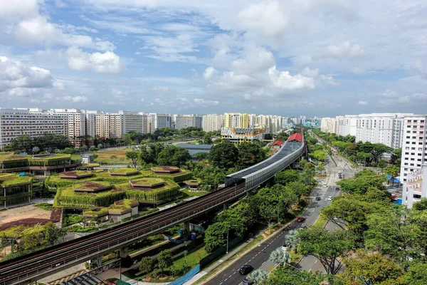 Singapur Febrero 2022 Vista Día Bukit Canberra Canberra Integrated Hub — Foto de Stock