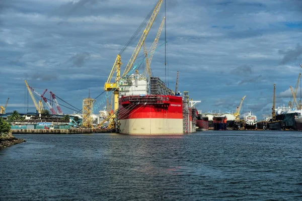 Singapore October 2020 Dayview Sembawang Shipyard Located Sembawang Close Sembawang — Stock Photo, Image