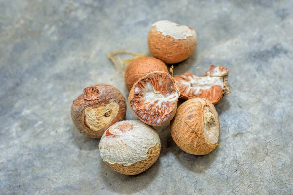 빈랑을 클로즈업 빈랑은 야자나무의 일종인아 야자나무의 열매의 씨입니다 Areca Nut — 스톡 사진