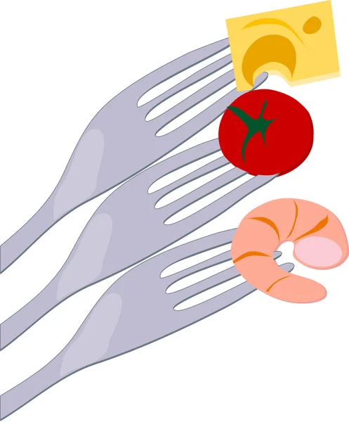 Akdeniz yemek çatalı