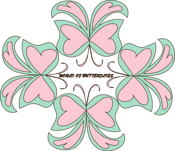 Mariposas — Vector de stock