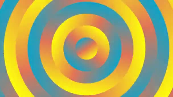 Abstract Colorful Circle Rotating Background Looped Creative Background — Vídeos de Stock