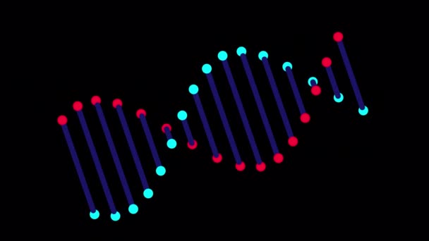 Dna Vector Motion Alpha Channel Resolution Dna Loop Animated Dna — Stockvideo