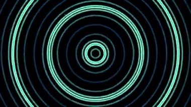 Blue ripple pulse motion background.Round seamless loop. 