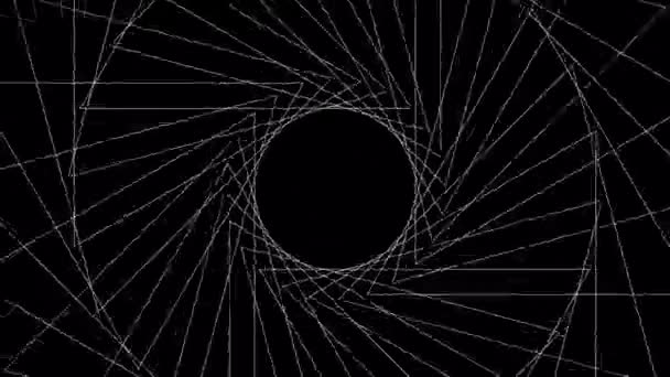 Abstract Lines Pattern Texture Motion Background Geometric Grid Rotating — Vídeo de Stock