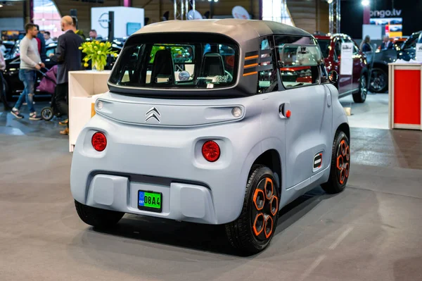 Riga Letonia Abril 2022 Citroen Ami Electric Small Car Fun — Foto de Stock