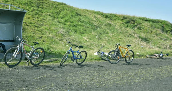 Grand Vélo Dans Rue — Photo