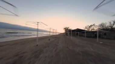 FPV video, yukarıdan görüntü, Sunset Time 'daki 