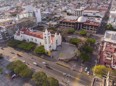 San Marcos Katedrali 'nin Hava Aracı Çekimi - Tuxtla Gutierrez, Chiapas, Meksika
