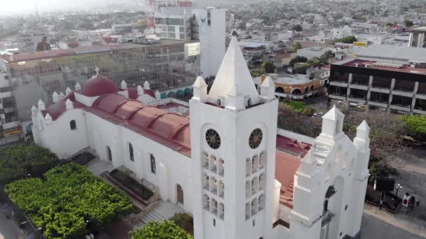 Vue Aérienne D'un Drone De La Cathédrale De San Marcos - Tuxtla Gutierrez, Chiapas, Mexique — Video