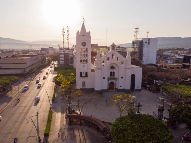 San Marcos Katedrali 'nin Hava Aracı Çekimi - Tuxtla Gutierrez, Chiapas, Meksika