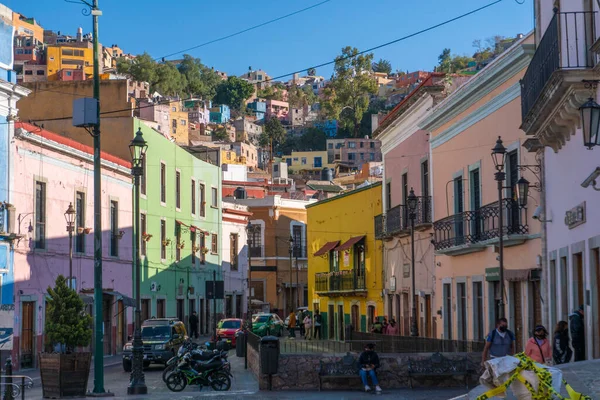 Guanajuato Mexico March 2022 Colorful Photograph Street Guanajuato Mexico High — Stock Photo, Image