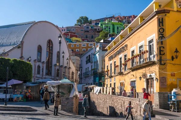 Guanajuato Mexique Mars 2022 Une Photographie Colorée Une Rue Guanajuato — Photo