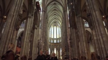 Köln, Almanya, Ünlü Katedral, Alman Katolikliği Anıtı ve Gotik Mimari. Yüksek kalite 4k görüntü